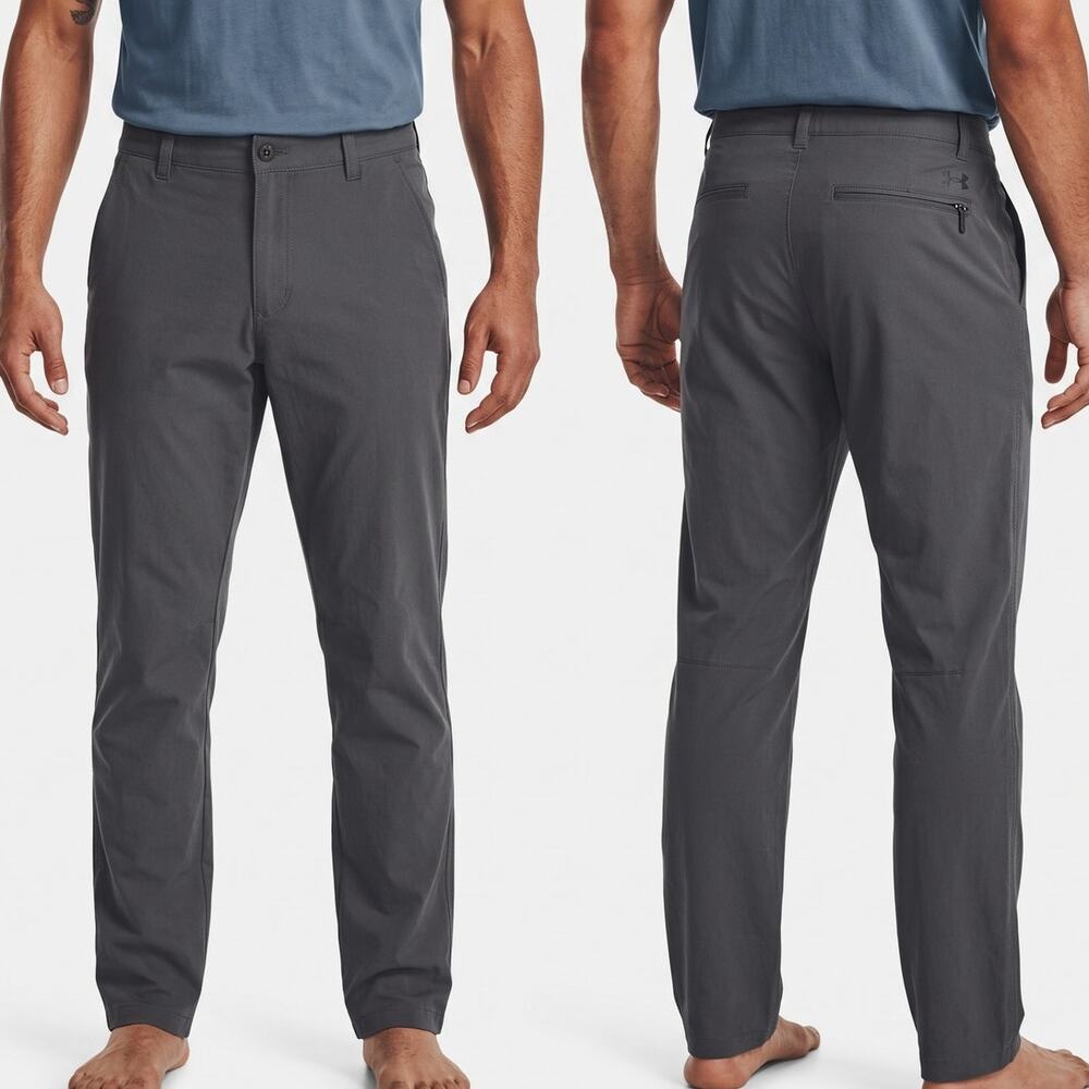 Under Armour Loose 36 x 32 Mens Gray Pants